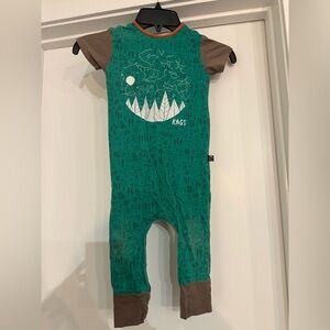 RAGS Teal and Brown Kids Bodysuit